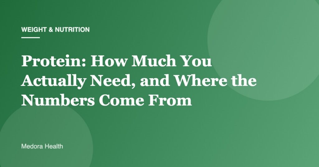 Protein: How Much You Actually Need, and Where the Numbers Come From